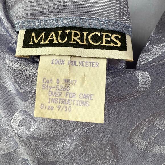 Vintage Maurices Women's Brocade Cut Out Back Midi Maxi Dress Size 9/10 - Picture 7 of 14